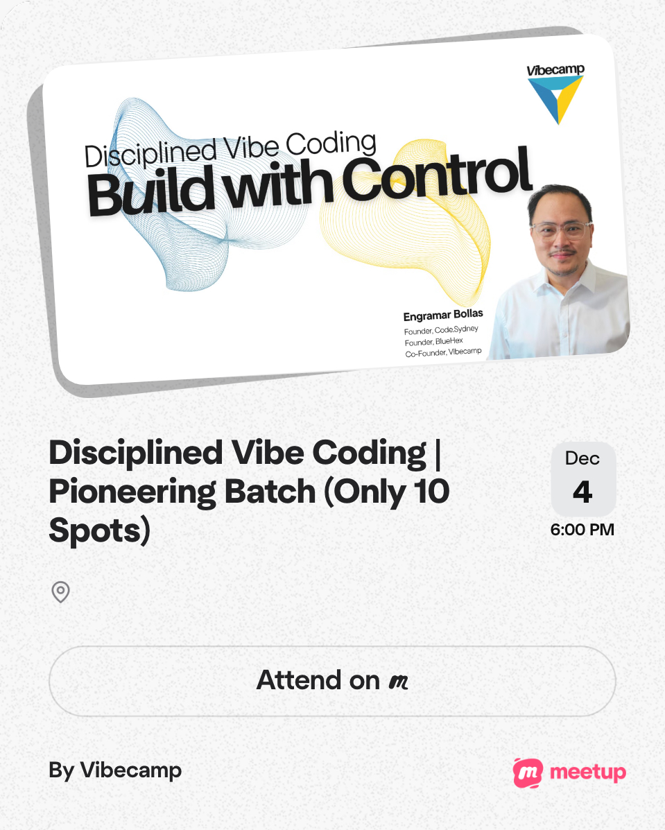 Disciplined Vibe Coding | Pioneering Batch